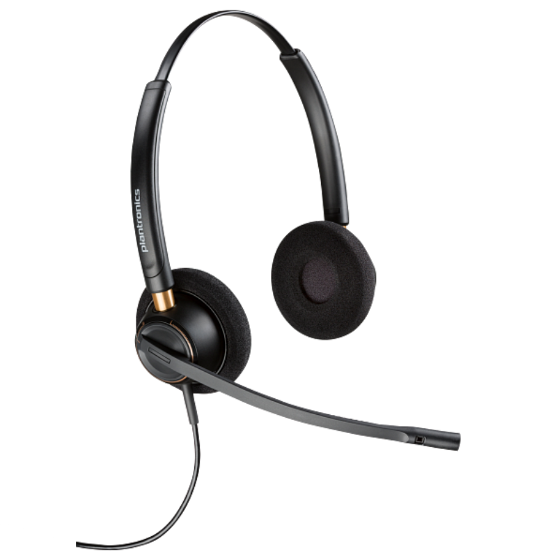 Poly HW520 Encore Pro STEREO Wideband Headset Noise Cancelling QD