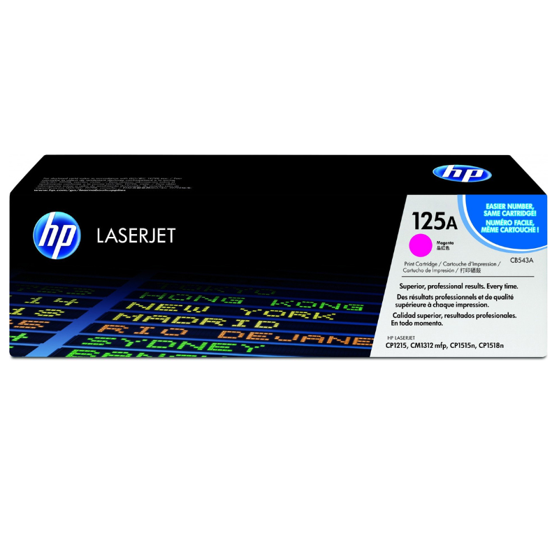 HP 125A Magenta Original LaserJet Toner Cartridge (CB543A)