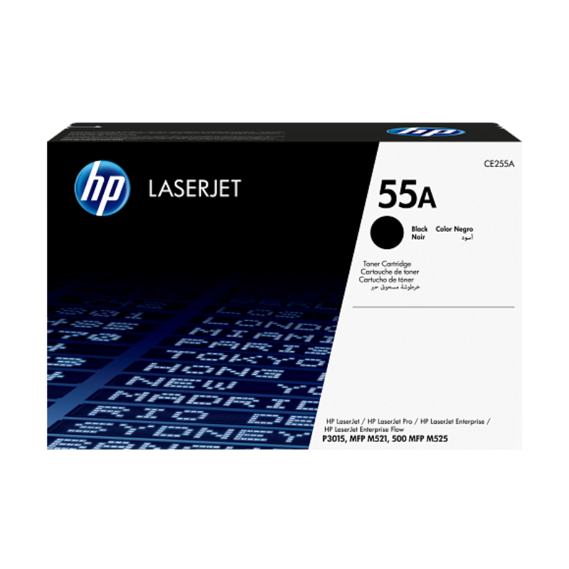 HP 55A Black Original LaserJet Toner Cartridge (CE255A)